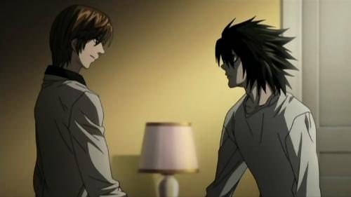 Death Note - The main charaters Light Yagami and "L"