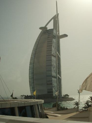 The Burj - The Burj Al Arab on a foggy day.