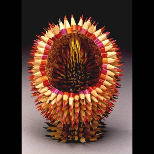 Great Pencil Art, Different Things Made of Coulorf - Great Pencil Art, Different Things Made of Coulorful Pencils, Amazing