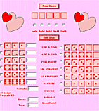 Valentines Day Yahtzee - online holiday version of Yahtzee