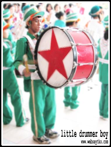 little drummer boy - I think the boy is too little for his drum