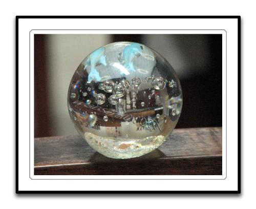 crystalball - practicing the depth-of-field or bokeh effect