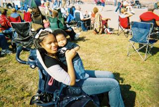 mommy and travon forever  - were at the naval airshow in pensacola, florida. he is the love of my life