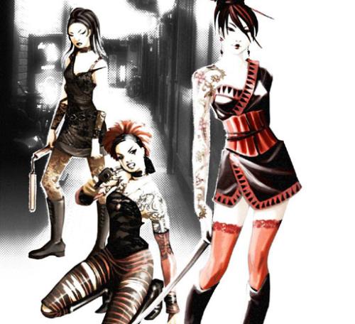red steel geishas - the finelooking geishas that you can come across in red steel
