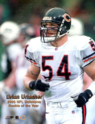 Brian Urlacher of the Chicago Bears - Brian Urlacher of the Chicago Bears Defensive POY 2000