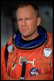 hero - the star of the show.brucw willis stole the hearts of many people by his superb acting in the movie armageddon.