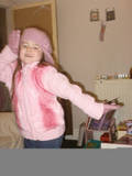 My daughter - My little girl showing off her pink style