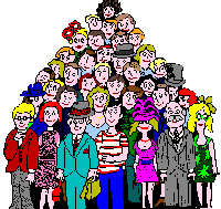 People - A group of people in a triangle