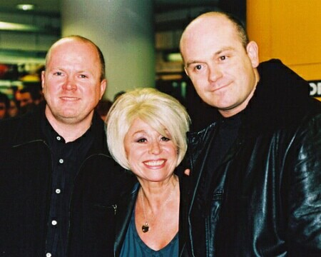 the mitchells - peggy michell and her two lads as she calls them. they are notorious for their fighting and bust-ups and even having affairs with each others girlfriends!