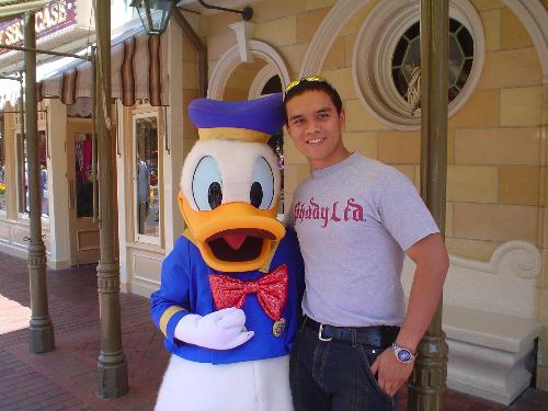 me and the Donald - Disneyland 2005