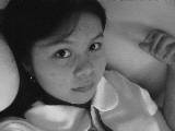 black and white - here i am, lying on my bed, losing my mind of somehing that isn't worth thinking about.. do i look happy? no, i don't.. might as well go to sleep and forget everything else.
