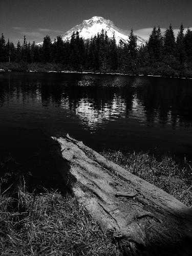 Mount Hood from Mirror Lake, Oregon - A brief mile hike right off of highway 26 on the way up to Mount Hood's Timberline Lodge affords you world class views of the sleeping giant.