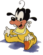 Baby Goofy - Is this a cute picture or what?  Holla at me and let me know what you think of goofy as a baby.  I wonder if he was clumsy then too when he was crawling.  Was he tripping over his gown?(lol) Did he still have the same goofy laugh?   Well I guess so they don't call him Goofy for no reason right.