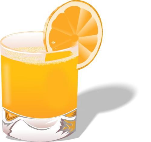 Orange Juice - Orange juice contain vitamin c. it is very useful for your skin.