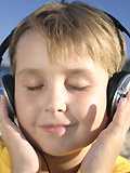 Listening music - Listening music is soothing.