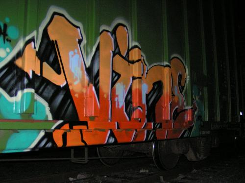 graffiti - this is a graffiti painted on a train