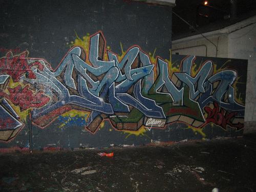 graffiti - this a graffiti painted on a wall