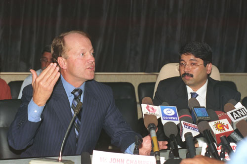 Dayanidhimaran - Shri Dayanidhi maran on the meeting with CEO and CISCO Mr.John Chambers