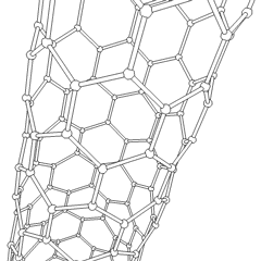 nanotube - This animation of a rotating Carbon nanotube shows its 3D structure.