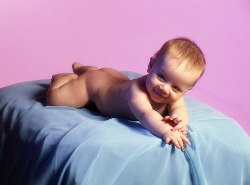 lying baby - soo cute..