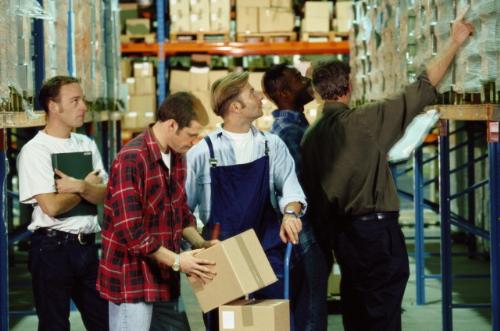 Factory People - People working in a warehouse