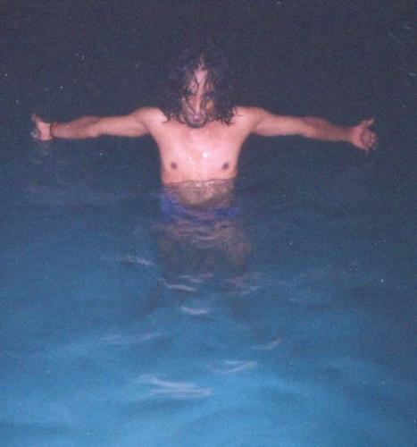 swimming - hubby