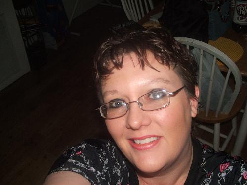 my new haircut - I had hair to my shoulders...cut it totally off and colored it black.  I LOVE IT!
