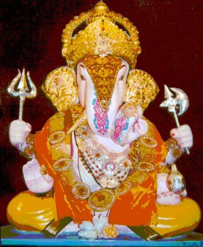 Shrimant dagdusheth halwai ganapati pune - the image of lord Ganesh