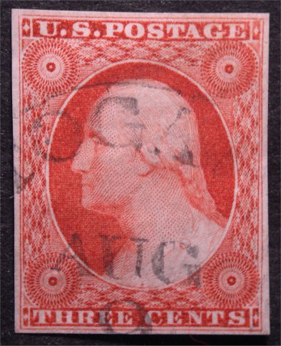 us # 11 - US stamp number 11 issued in 1853, one of my most favorite stamps in my collection. Tom...nrnotrare