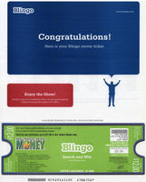 Win at Blingo - Shot of winning blingo screen.