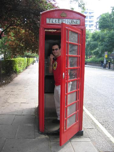 phone booth - this is a phone booth in London, England when we were on our trip