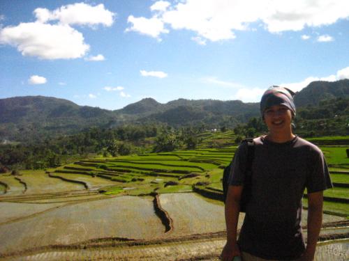 among the terraces - This was taken on a trip to Ifugao, which was organized by the Save the Ifugao Terraces Movement (SITMo). Here I met wonderful people rich in culture and willing to teach. It was a 3-day tour, from the town of Kiangan up to Hungduan, wherein the whole trip culminated in planting rice on the terraces on the last afternoon.