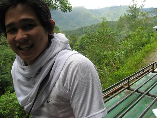 alternative forms of transport: top loading - Riding in style on top of a jeepney somewhere in Hungduan, Ifugao.