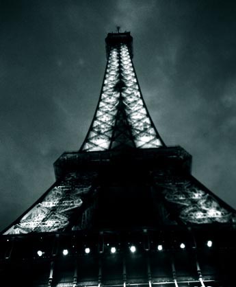 Eiffel Tower - It was a cloudy day, the evening approaching and all her glitz and glamor was there for the taking...in a photo.