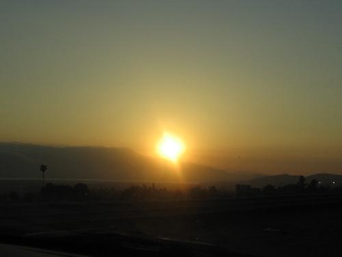 Beautiful sunset - Sunset on our way to Mojave, CA