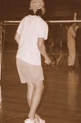 playing badminton - Playing badminton is one of the favorite sport being played here in the philippines in all kinds of people in all age group. Its serves as a cardio exercise and helps in losing weight. Wherever yuo are in this country, you can always see badminton gym and youll really love playing. its also a bonding of activity for the family, even little kids wanted to learning playing this sport