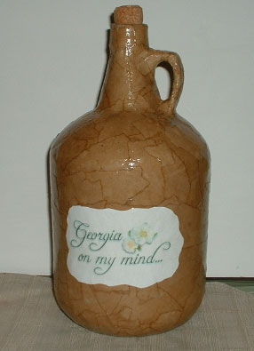 Decoupage Jug - Decoupage jug wouth brown paper bags. Decoupage Jug - Decoupage jug wouth brown paper bags.