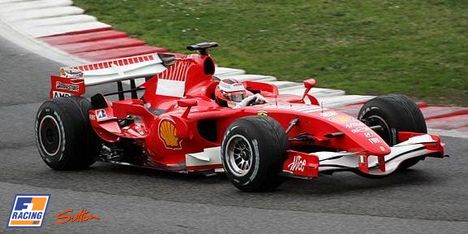 Kimi setting the paces at Vallelunga - Debut for Kimi at Ferrari