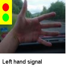 Left hand drive signal - Left hand driver&#039;s signal in the street