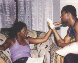 jealous lover by Genevieve Nnaji with her lover in - Genevieve Nnaji, one of the Nigeria Nollywood in a film titled Jealous lover