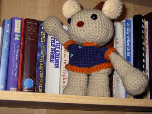 Amigurumi - This was my last animal that I worked on. I made up the pattern just to test it out. My DH says it looks like Stitch from Lilo & Stitch.