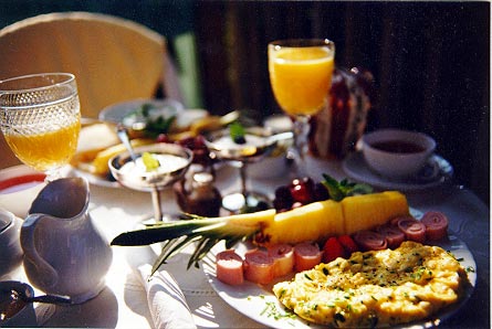 Breakfast - My breakfast the other day...try to guess what's it ;)