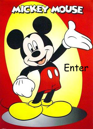 mickey mouse - the forever loved mickey mouse picture of walt disney's. I think it's a picture in one of the introduction themes of Mickey and friends...