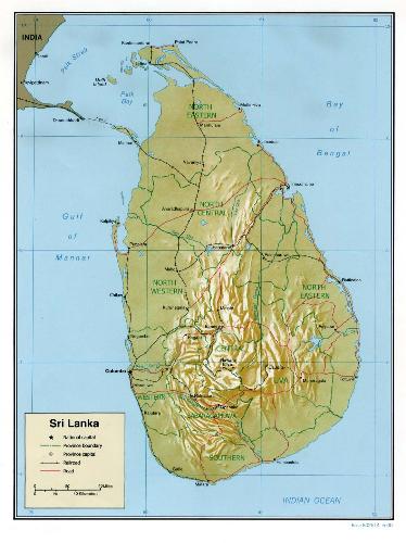 Sri Lanka - Sri Lanka map