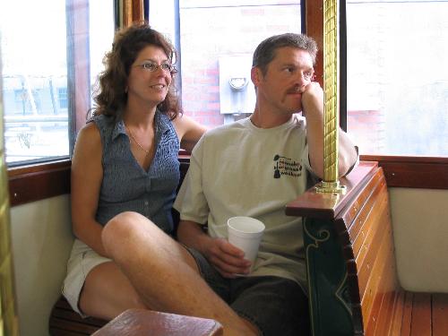 Thats me - This is me and Lee on a trolly ride in Louisville Kentucky