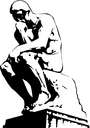 HMMM what should I post at MyLot - image of the famous statue the Thinker. He is trying to come up with good discussion topics for my lot
