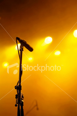 mic - microphone on stage