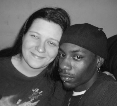 Me and my man! - This is me and my fiance...we took this picture one night while bored.  It was rather fun sitting and taking pictures of ourselves!!!