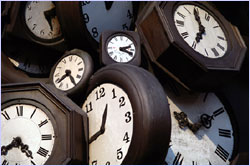 clocks - Time travelling