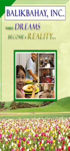 Balikbahay Brochure Cover - Cover I had done also for Balikbahay that never went into printing. Payment wasn't completed, so full brochure was not fully completed. Overall, I thought it would be a great brochue, wish it had gone into production.